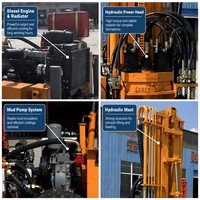 Machine de forage aquatique et aérienne 300M – Rig de forage efficace pour puits d'eau dans les formations rocheuses et les sols durs