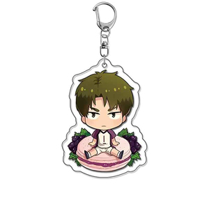 Porte-clés en acrylique <span class=keywords><strong>Haikyuu</strong></span> Anime, pendentif mignon Tobio Kageyama Shoyo Hinata <span class=keywords><strong>Kenma</strong></span> Kozume Yuu Nishinoya, breloques, cadeau pour les fans - Product Image 5