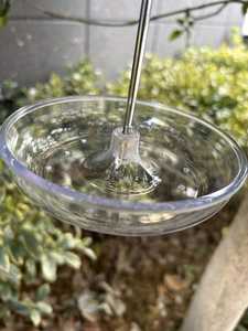 Alimentador pendurado exterior do pássaro do ferro leve portátil com a parte superior arredondada durável da abóbada e o armazenamento do alimento - Product Image 5