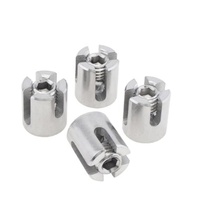 Colliers de serrage croisés en acier inoxydable 304 pour câbles de garde-corps, pour clips de câble métallique à 90 degrés