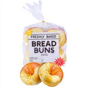 <span class=keywords><strong>Chaussettes</strong></span> personnalisées professionnelles en forme de pain et de bagel, lot de 4, <span class=keywords><strong>chaussettes</strong></span> fantaisie sur le thème de la pâtisserie, cadeau unisexe pour les passionnés de pâtisserie - Product Image 1