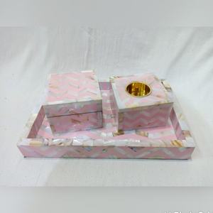 Juego de Bandejas de Servir de Madera de Acacia con Incrustaciones de Madreperla Ecológicas, Estilo Animal, de Alta Calidad y Personalizables, Directo de Fábrica - Product Image 5