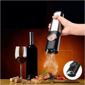 Molinos de Pimienta Eléctricos de Cerámica, Recargables por USB, Capacidad de 70 ml, Juego de Molinillos de Sal y Pimienta Automáticos Recargables - Product Image 3