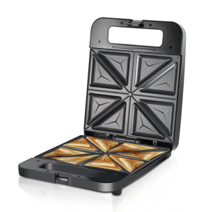 RAF - Máquina para Hacer Waffles y Sándwiches Profesional, 8 Rebanadas, 1400 W, Antiadherente, Desmontable, Mini, para Snacks, Panini, RAF Sandwich Maker 2 Slic - Product Image 1