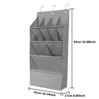 Organizador de Zapatos Colgante con 10 Bolsillos, Bolsa de Almacenamiento para Zapatos, Bolsos, Llaves y Organización del Hogar