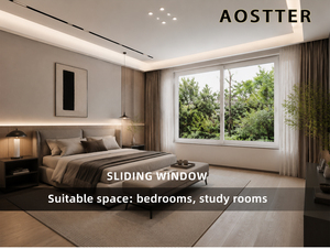 <span class=keywords><strong>Ventana</strong></span> Corredera de PVC de Diseño Seguro AOSTTER con Cierre Multipunto, Malla de Acero Inoxidable 304 y <span class=keywords><strong>Ventana</strong></span> de Vinilo - Product Image 4