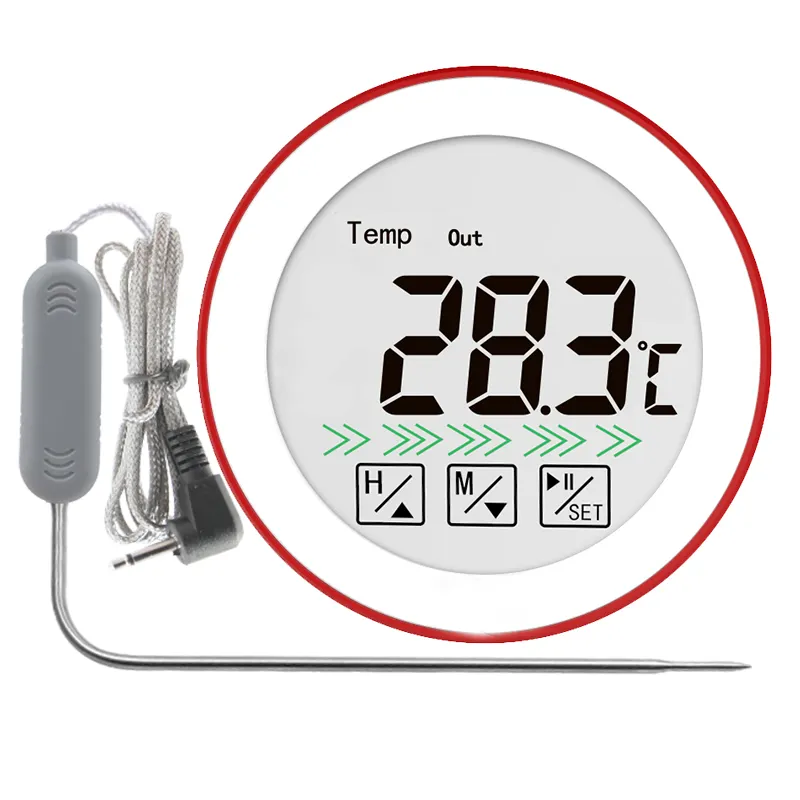 Digital Indoor Thermometer CH-110 Multifunction Indoor Barbecue Thermometer And Timer Oven Cooking Digital Wireless Meat Kitchen Candy Thermometer