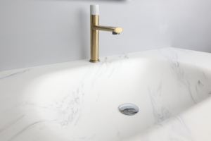 DCT OA318 – Évier de lavage des mains moderne de luxe <span class=keywords><strong>en</strong></span> acrylique composite antibactérien de qualité alimentaire, personnalisé, <span class=keywords><strong>pour</strong></span> hôpitaux et salles à manger – Approvisionnement direct usine - Product Image 4