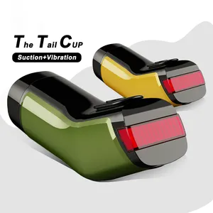 Conversión de frecuencia de succión completamente automática Calefacción Pronunciación interactiva Masturbador Bluetooth para hombres Copa de avión divertida - Product Image 1