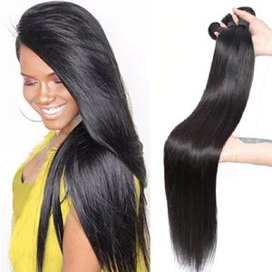 全球时尚自然美直貂皮巴西人发延伸供应商批发真处女发束 - Product Image 1