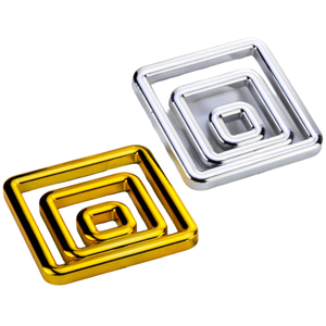 Boucle carrée élégante pour meubles, accessoires décoratifs multifonctionnels en plastique plaqué or pour canapé, décoration intérieure - Product Image 1