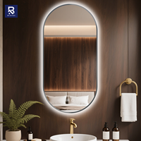 Espejo LED Inteligente con Iluminación de Diseño Nuevo 2026, Espejo de Baño Iluminado con Luz, Profesional para Uso en Hoteles y Salones