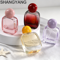 Nouvelle Bouteille de Parfum Vide de Luxe en Verre de 30 ml, Type Spray, Couleur Dégradée Personnalisée, Bouteille de Parfum Unisexe en Verre avec Bouchon à Bille Coloré