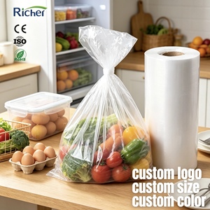 HDPE Garbage <b>Bag</b> Roll Thick Tear Off Trash <b>Bags</b> on Roll Heavy Duty Leak Proof Strong for Kitchen Home Cleaning - Product Image 1