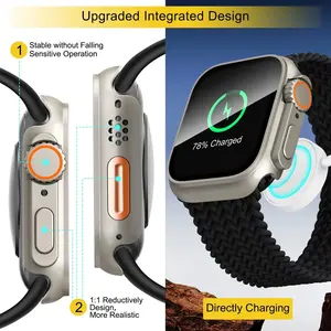 Coque en verre ultra-résistant pour <span class=keywords><strong>Apple</strong></span> <span class=keywords><strong>Watch</strong></span> Ultra Series 4/5/6/7/8/9/10/11, installation en une seule étape, intégration coque-membrane - Product Image 5