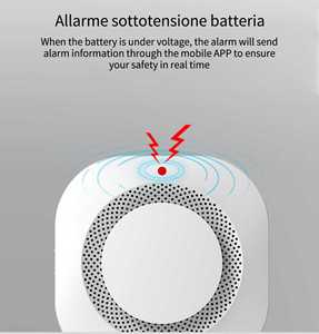 Detector de Humo Tuya con Notificación por Aplicación WiFi, Compatible con Alexa y el <span class=keywords><strong>Asistente</strong></span> de <span class=keywords><strong>Google</strong></span> - Product Image 5