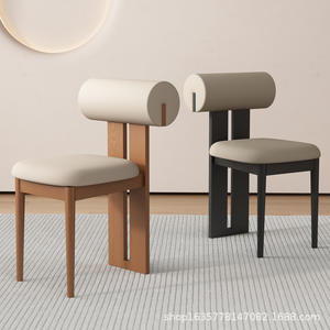 Silla de Comedor Moderna Tapizada en Madera, Diseño Escandinavo, Muebles para el Hogar - Product Image 4