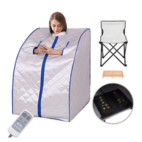 Inframerah jauh Portabel 1 orang, tenda Sauna Mini kering kotak Sauna harga Sauna