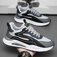 Baskets respirantes de course à la mode avec logo personnalisé baskets résistantes à l'usure chaussures de sport de marche pour hommes
