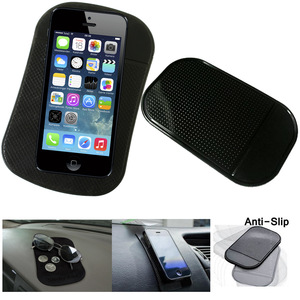 Car Non-Slip Mat Custom Magic Anti-Slip <b>Slide</b>-Proof Pad Dashboard Sticky Dash Adhesive Cell Phone Mobile Holder Black Silicone - Product Image 6
