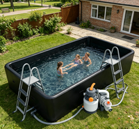 Piscine gonflable géante en promotion, idéale pour le fitness des adultes, la cryothérapie et les fêtes estivales en plein air