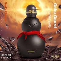 900ml Black Myth Gourd Tasse à eau en acier inoxydable Populaire Big Wukong Gourd Bouilloire avec bouchon pour contenir de l'eau chaude