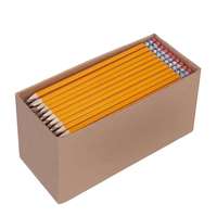 Crayons d'écriture universels HB en orange uni sans gomme pour les étudiants, les tests et le dessin de graphiques