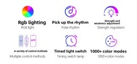 Luz Ambiental LED RGB para Escritorio, Sincronización con Música, Control por Aplicación, Ritmo de Música, Retroiluminación para TV, Monitor de PC, Dormitorio, CE RoHS