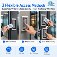 Serrure autonome à clavier métallique étanche IP68 avec application Tuya Smart WiFi, alimentation 12-24V, carte de proximité RFID 125KHz et PIN, directement de l'usine