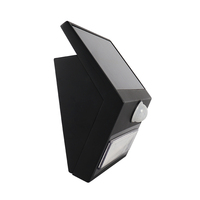 Lampe murale solaire à détecteur de mouvement IP65 étanche, lampe de sécurité extérieure LED, grand panneau solaire, détection PIR, 15 LED, automatique