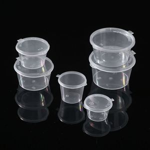 Gobelets à sauce jetables en plastique PP, résistants aux fuites, compatibles micro-ondes et congélateur, recyclables, en stock pour restaurants et usage domestique - Product Image 1