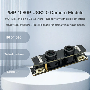 โมดูลกล้อง USB 2.0 ความเร็วสูง 1080P โฟกัส FF MF 100 °   เลนส์ไร้ความผิดเพี้ยนสำหรับการตรวจสอบด้วยระบบวิชันซิสเต็มในอุตสาหกรรม - Product Image 1