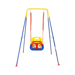 Columpio para Bebés con Colores Personalizados, Equipo de Juegos al Aire Libre con Columpio Tres en Uno, Asiento con Cinturón de Seguridad, Juego de Columpios para Niños, <span class=keywords><strong>Parque</strong></span> Infantil - Product Image 1