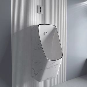 <span class=keywords><strong>Urinarios</strong></span> masculinos de cerámica montados en la pared personalizados de diseño moderno Sensor de grano de <span class=keywords><strong>roca</strong></span> blanca con precio competitivo para uso en baños y hoteles - Product Image 1