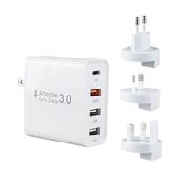 Adaptateur secteur pliable USB C 30W 4 ports PD 3.0 Bloc chargeur mural super rapide pour iPhone 12 13 14 iPad Pro OVP Boîte cadeau protégée