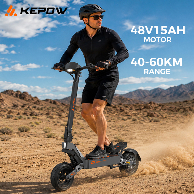 China Factory Powerful Motor 48V 15ah Lithium Battery off Road Scooters Two Wheels Adult Folding Mobility Electric Scooter