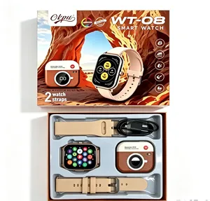 WT-08 นาฬิกาอัจฉริยะ 2 in 1 พร้อมหูฟังไร้สาย รองรับการโทรผ่านบลูทูธ นาฬิกาฟิตเนส วัดอัตราการเต้นของหัวใจ ตรวจวัดค่า SpO2 นาฬิกาอัจฉริยะสำหรับออกกำลังกาย จากผู้ผลิต - Product Image 1