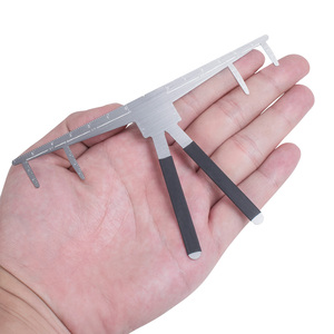 Outil de microblading pour diviseur de sourcils et mesure carte de tatouage de sourcils de maquillage permanent à bas prix en acier inoxydable - Product Image 5