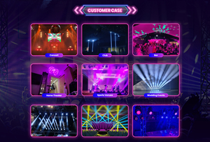 Projecteur LED 300W RGB 3-en-1 BSW à Effet Beam, 8000K, DMX512, pour Scène, Fête, Disco, Spectacle, Bar, Éclairage DJ - Product Image 5