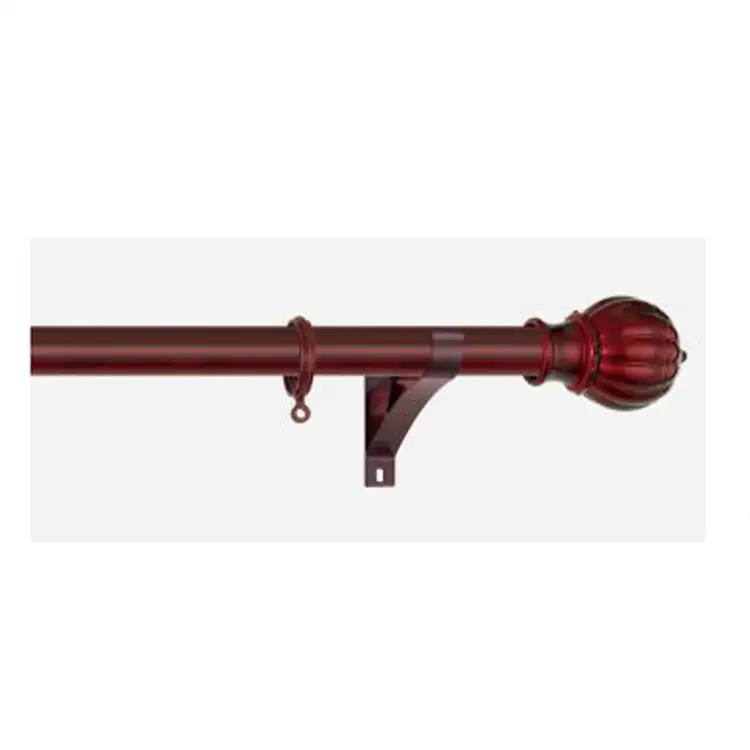 Quality exporter accessories track slider iron alloy curtain rod sets spring curtain rod manufactures