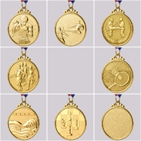 Fabricant Médaille Vente en gros 3D Or Argent Bronze Alliage de zinc Médaille en métal