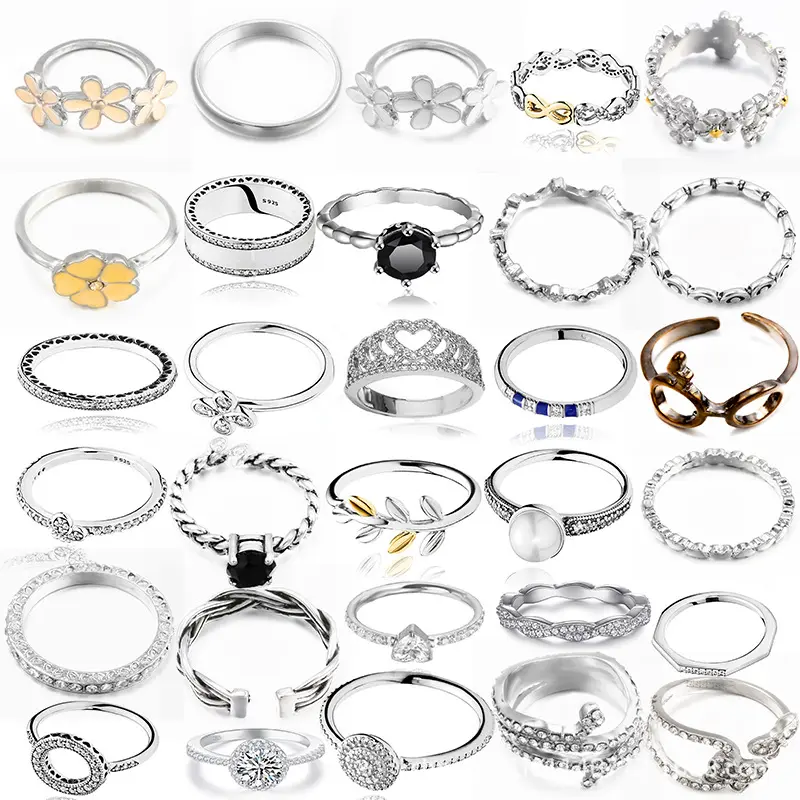 Creatieve Trendy Diamanten Vlinder Parel Ring Met Liefde Dropping Olie Verzilverde Legering Voor Huwelijkscadeau Of Feest