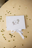 Invitations de mariage de luxe en coffret, en velours premium, avec monogramme pressé or, invitation en plexiglas, invitation en acrylique sur mesure