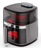 Friteuse à air intelligente sans huile 6L 1500W - Four de cuisson électrique moderne à écran tactile pour hôtel et maison