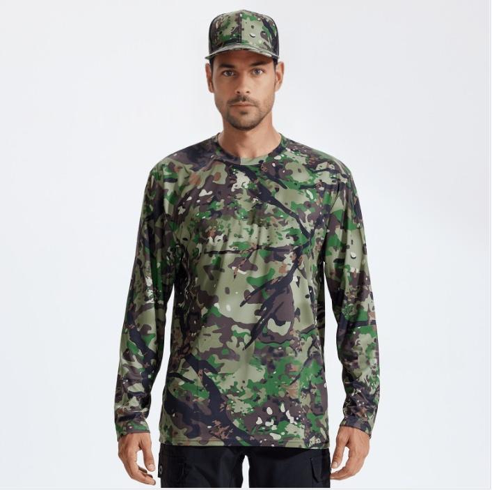 Camuflaje abstracto de jungla agrietado.