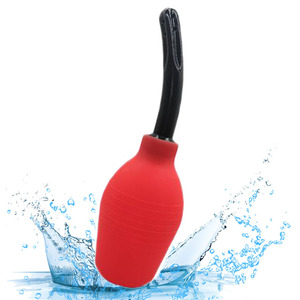 男女兼用 310ML シリコン製直腸洗浄浣腸器 - Product Image 1