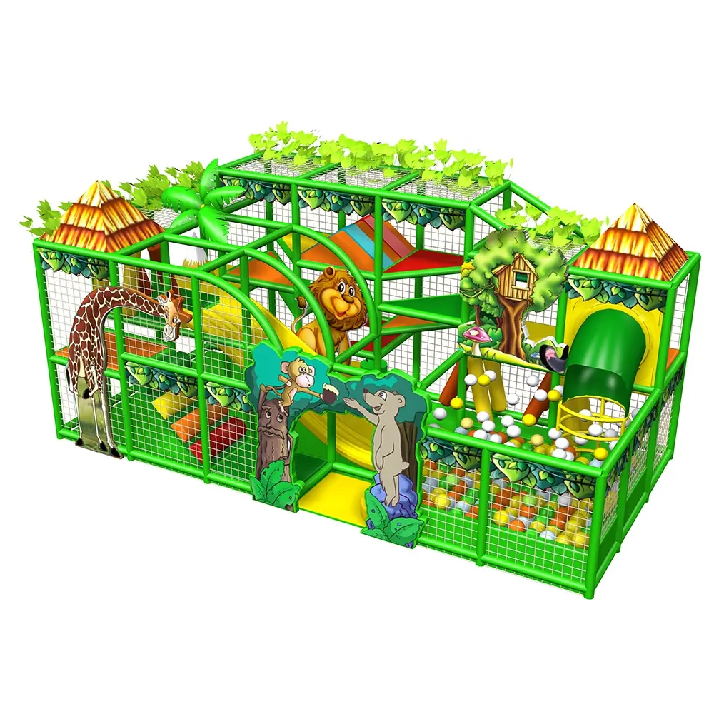 Jungle Thema Kids Kleine Indoor Speeltuin Zachte Kinderen Speelhuisje Voor Thuis