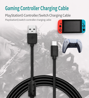 CE-Zertifiziertes 1,8m Typ-C-Kabel mit Ferritkern für PS5 Switch Controller 1A Sicheres Lade- und Datenkabel
