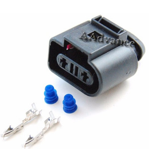 自動密封2.8mmメスFEP 2ピンコネクタ<span class=keywords><strong>1K0</strong></span> <span class=keywords><strong>973</strong></span> <span class=keywords><strong>202</strong></span> 1K0973202 VW用 - Product Image 1