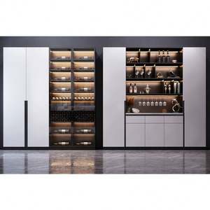 ตู้เก็บของทันสมัย ตู้โชว์ไม้หรูหรา ตู้ข้างเตียง ตู้เก็บไวน์ บาร์ เฟอร์นิเจอร์ห้องนั่งเล่นสุดหรู - Product Image 3